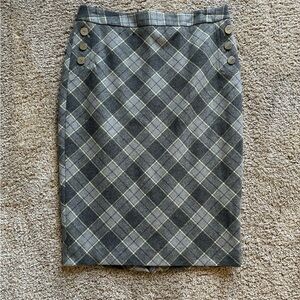 Super cute Limited Plaid Gray Women's Skirt